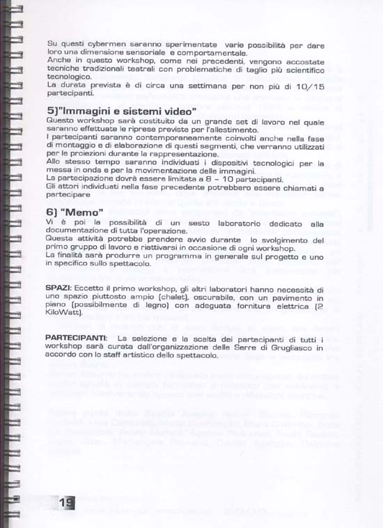 BORDERS 2000 progetto p.6 (Le Serre)