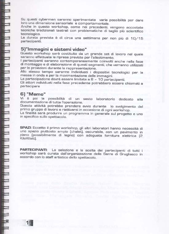 BORDERS 2000 progetto p.6 (Le Serre)
