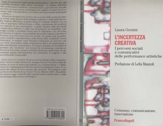 SM L.Gemini, L'INCERTEZZA CREATIVA, 2003, cop