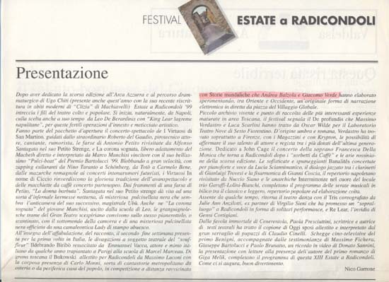 Festival Radicondoli agosto99 p.2